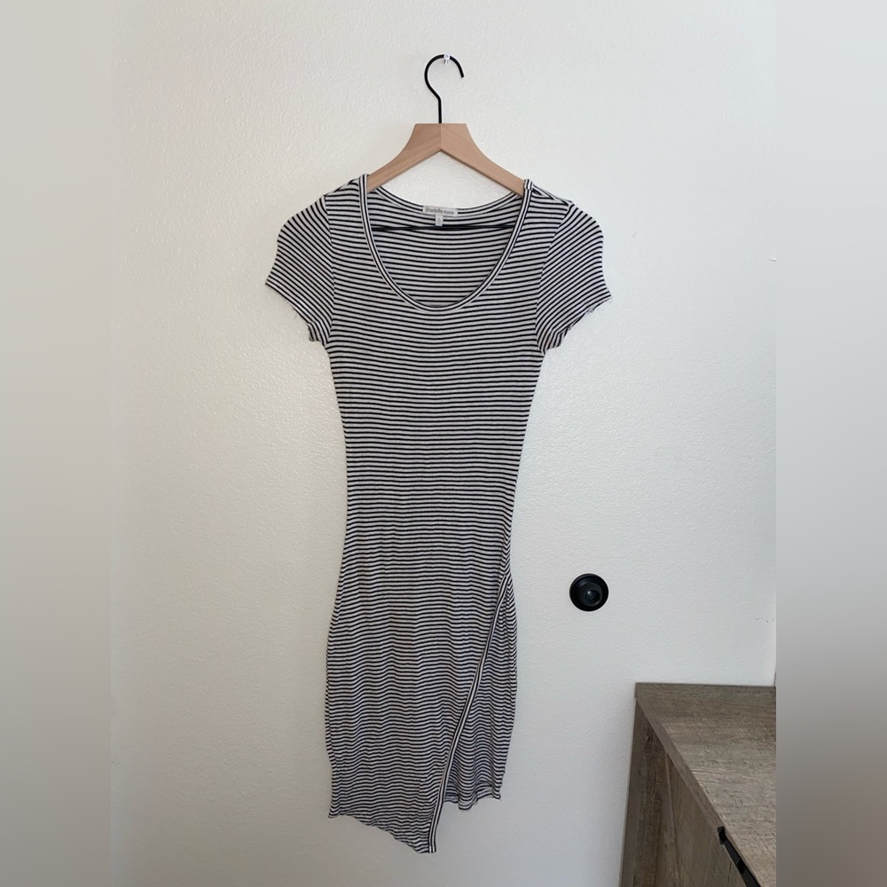 Charlotte Russe Black and White Striped Mini Dress